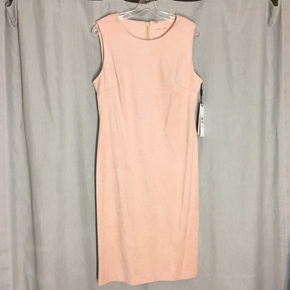 blush sleeveless dress